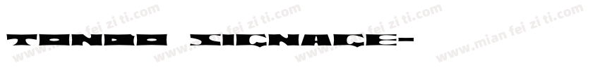tondo signage字体转换
